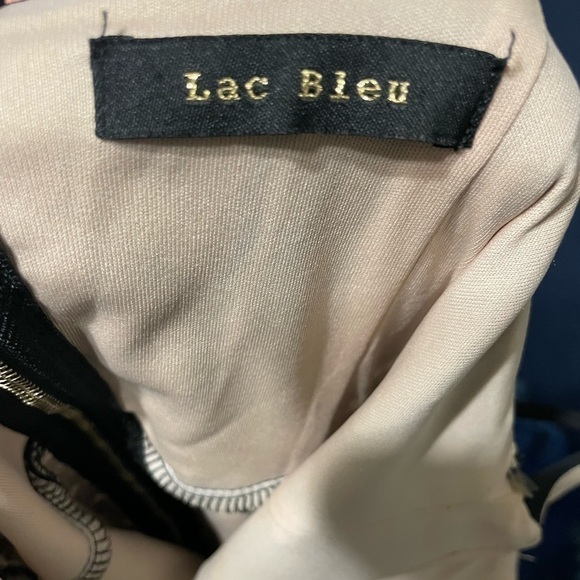 Lac Bleu Black Lace MIDI Dress Size Medium - Picture 14 of 14